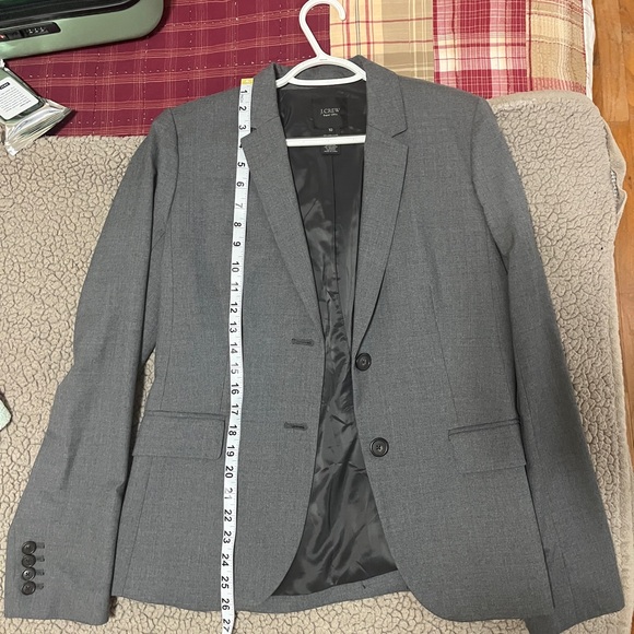 J Crew Grey 2-piece Suit, Size 10 - Picture 9 of 9